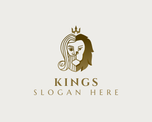 Royal King Lion logo design