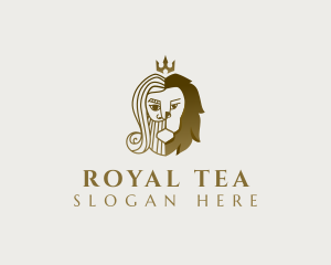 Royal King Lion logo design