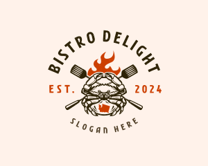 Seafood Crab Grill logo design