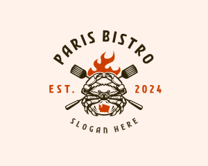 Seafood Crab Grill logo design