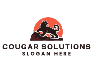Cougar - Wild Panther Animal logo design