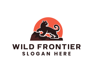 Wild Panther Animal logo design