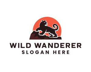 Wild Panther Animal logo design