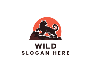 Wild Panther Animal logo design