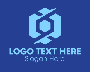 Hexagonal - Modern Blue Hexagon logo design