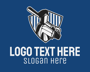 School-sports - Baseball Player Badge logo design