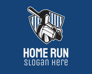 Baseball Player Badge logo design