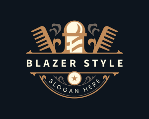 Barber Styling Comb logo design