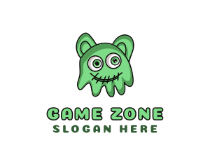 Toy Shop - Slime Jelly Monster logo design
