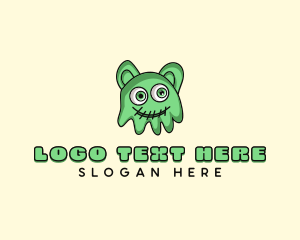 Slime Jelly Monster logo design