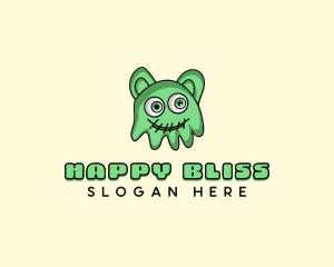 Slime Jelly Monster logo design