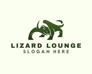 Lizard - Komodo Dragon Lizard logo design