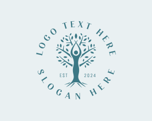 Life Coach - Tree Woman Wellness logo design