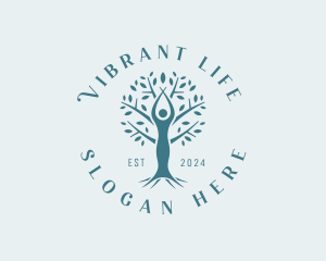 Tree Woman Wellness logo design