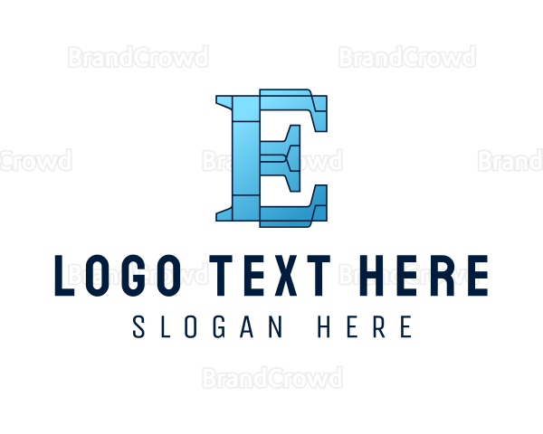 Modern E Outline Logo