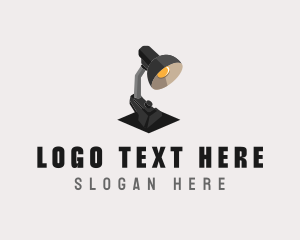 3d - 3D Desk Lamp logo design