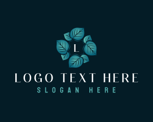 Botanical Leaf Gardening Logo