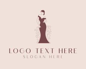 Fashionwear - Fashion Designer Gown logo design