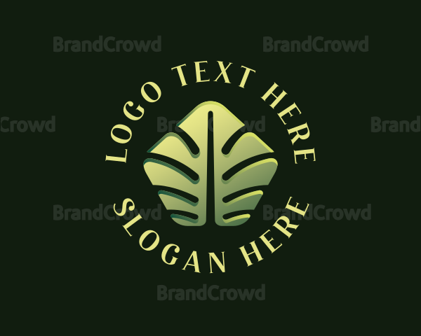 Botanical Leaf Gardening Logo