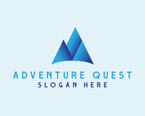 Mountain Hiking Adventure logo design