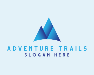 Mountain Hiking Adventure logo design