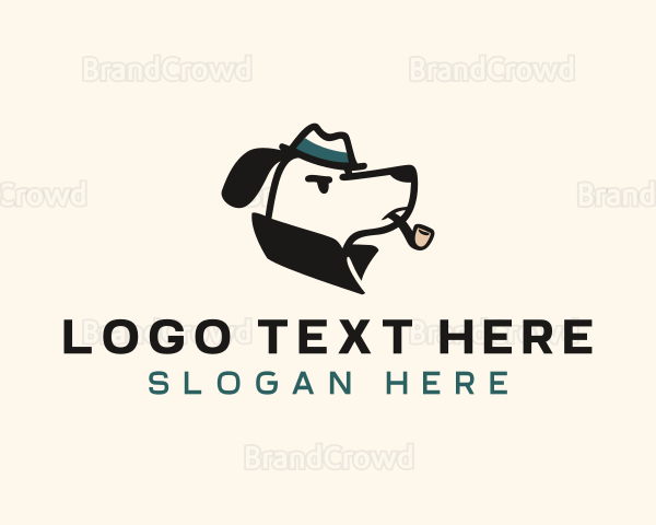 Detective Hound Dog Logo