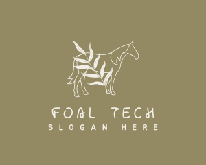 Foal - Vintage Horse Farm logo design