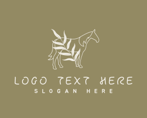 Saddle - Vintage Horse Farm logo design