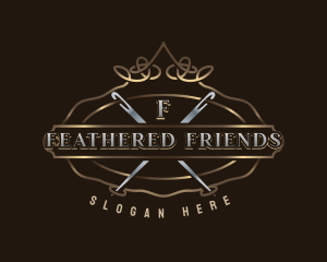 Elegant Needle Thread Logo