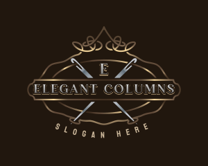 Elegant Needle Thread logo design