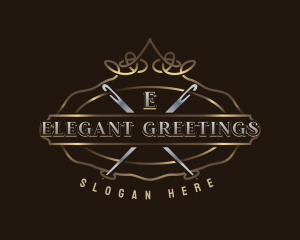 Elegant Needle Thread logo design