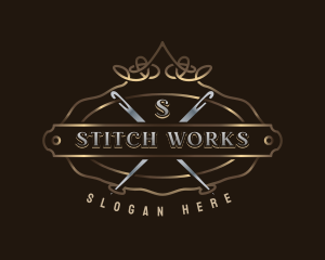 Elegant Needle Thread logo design