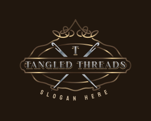 Elegant Needle Thread logo design