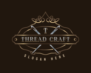 Elegant Needle Thread logo design