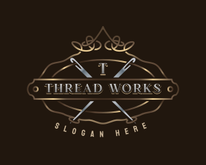 Elegant Needle Thread logo design