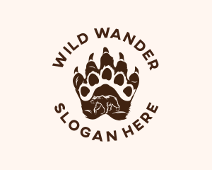 Wild Bear Paw logo design