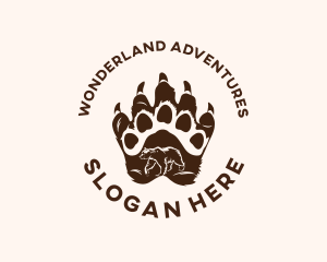 Wild Bear Paw logo design