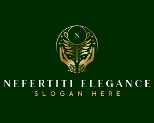 Floral Hand Salon logo design