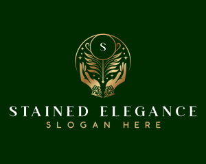 Floral Hand Salon logo design