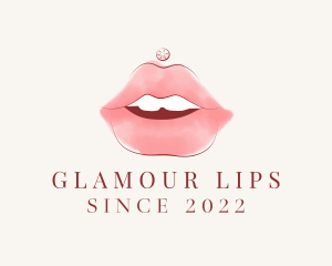 Lipstick - Mouth Beauty Lipstick logo design