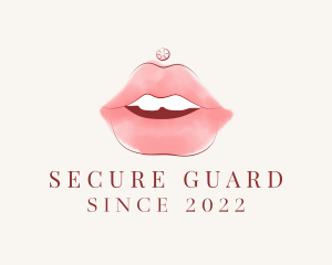 Beauty - Mouth Beauty Lipstick logo design