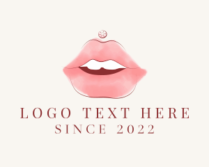 Esthetician - Mouth Beauty Lipstick logo design