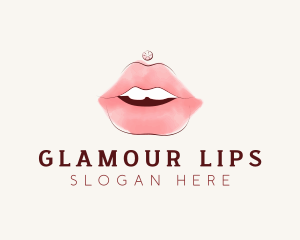 Mouth Beauty Lipstick  logo design