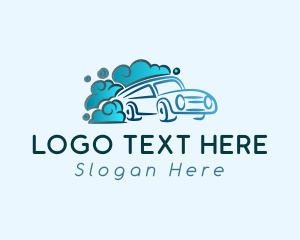 Auto - Blue Car Cleaning logo design