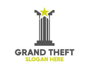 Grey Pillar Star Logo