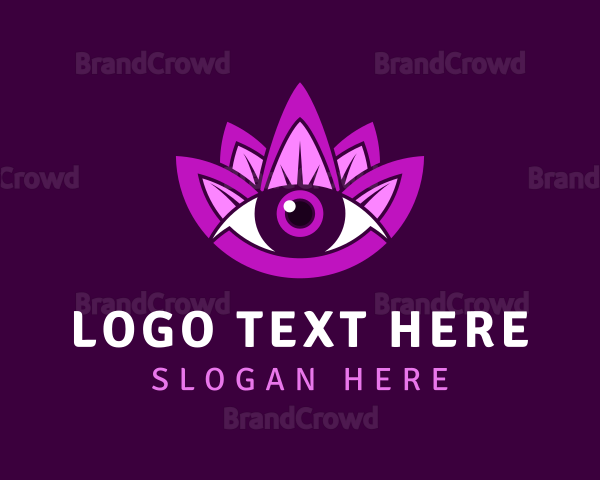 Purple Lotus Eye Logo