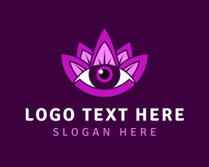 Purple Lotus Eye Logo