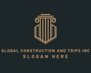 Architectural - Business Company Pillar logo design