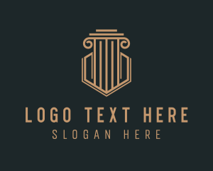 Investment - Business Company Pillar logo design