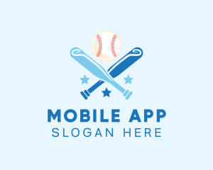 League - Baseball Bat Club logo design